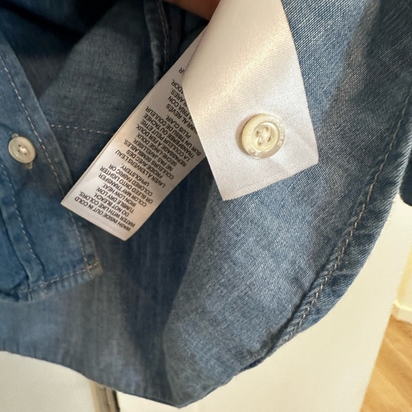 Frame Cotton Linen Cropped Shirt - Picture 9 of 15